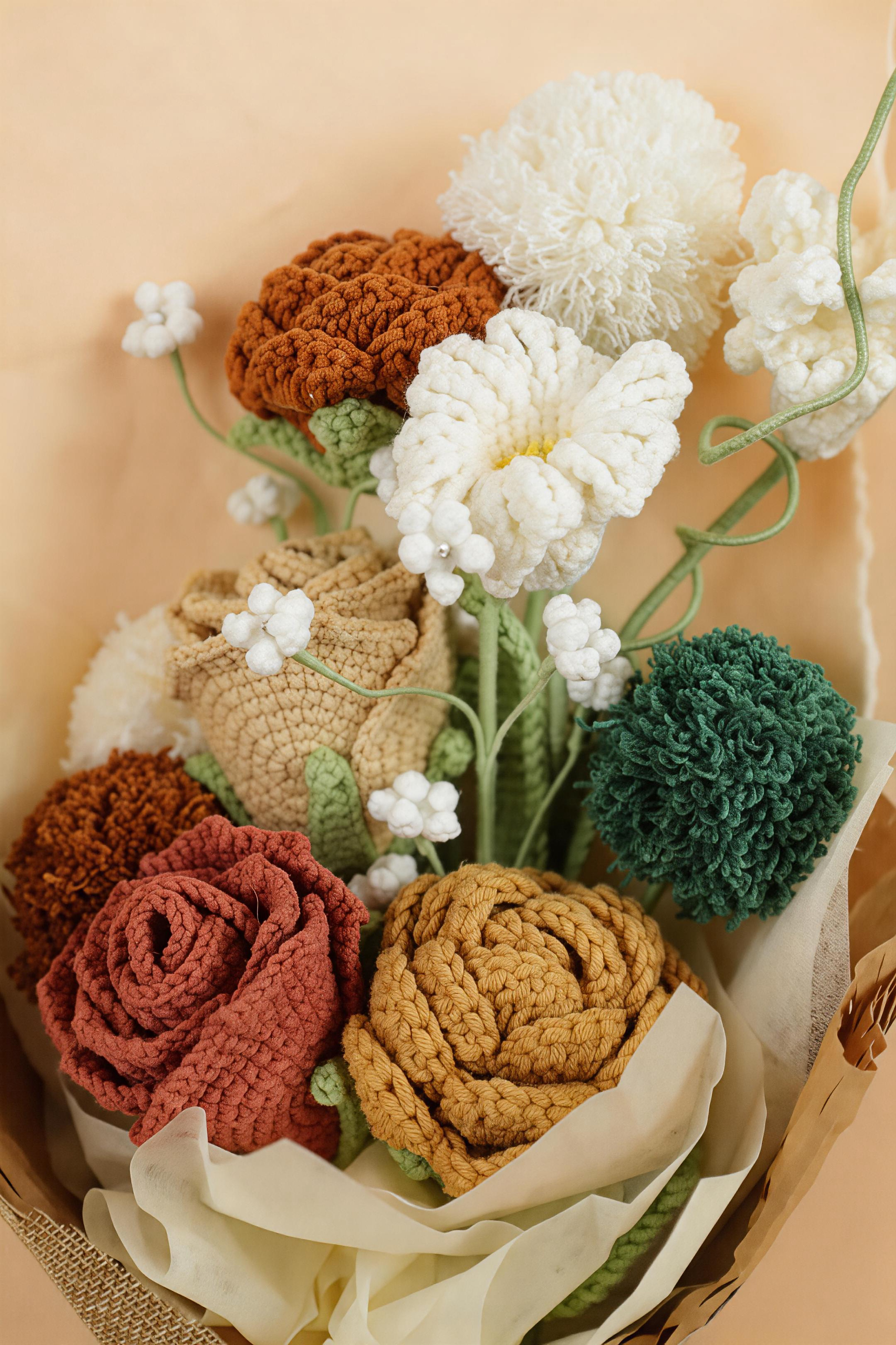 Bouquet de fleurs au crochet Twilight Grove