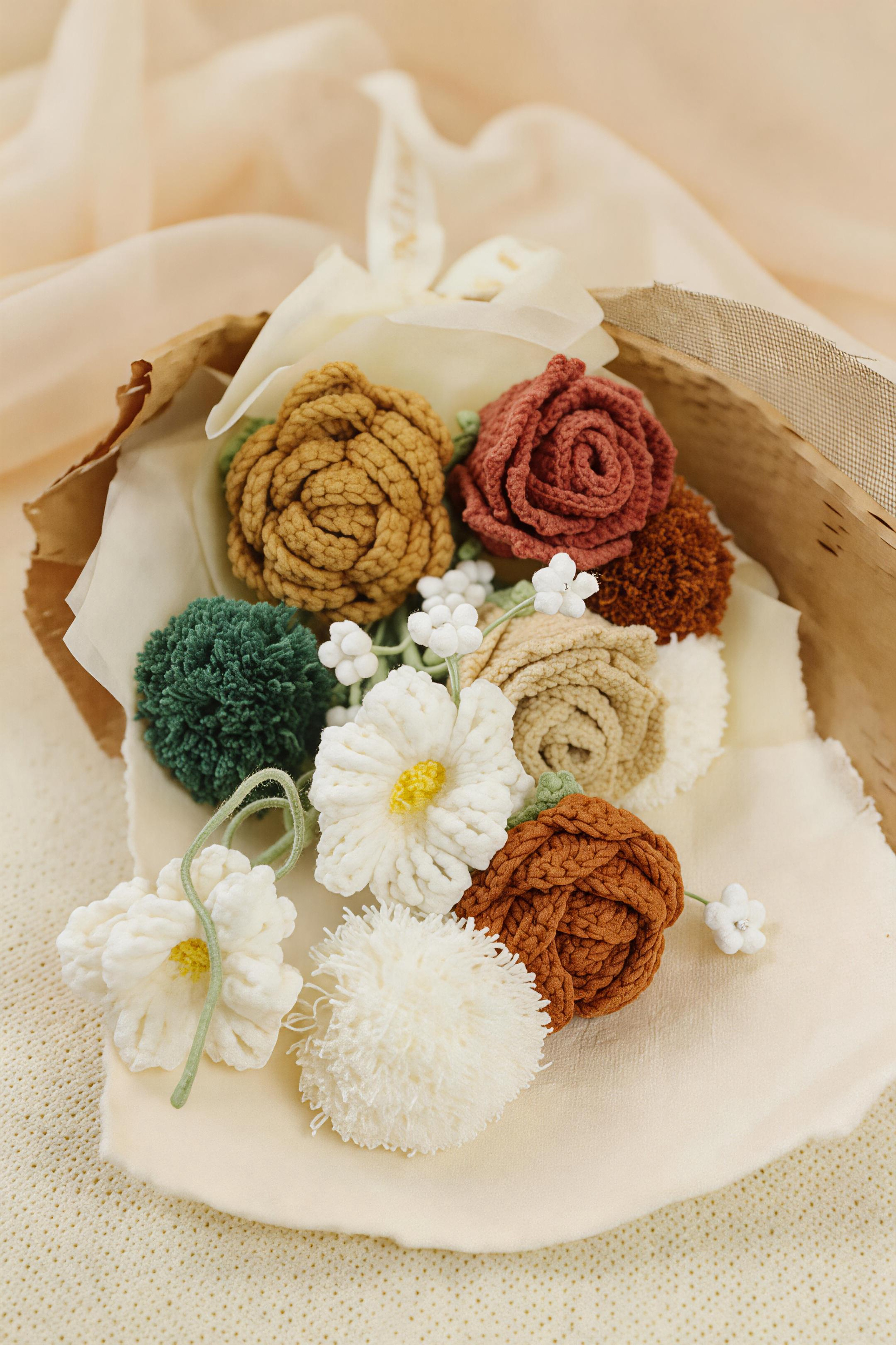 Bouquet de fleurs au crochet Twilight Grove