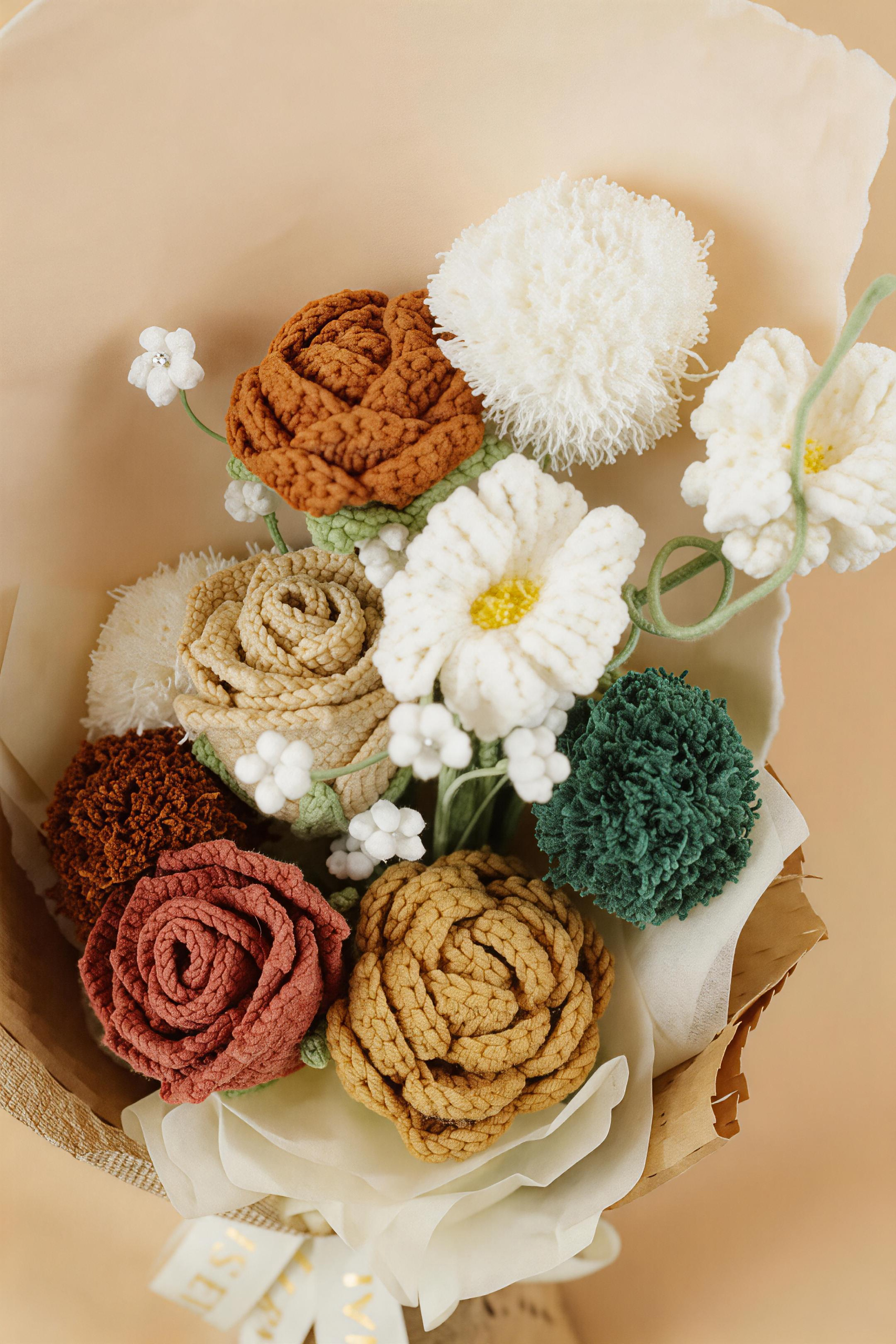 Bouquet de fleurs au crochet Twilight Grove
