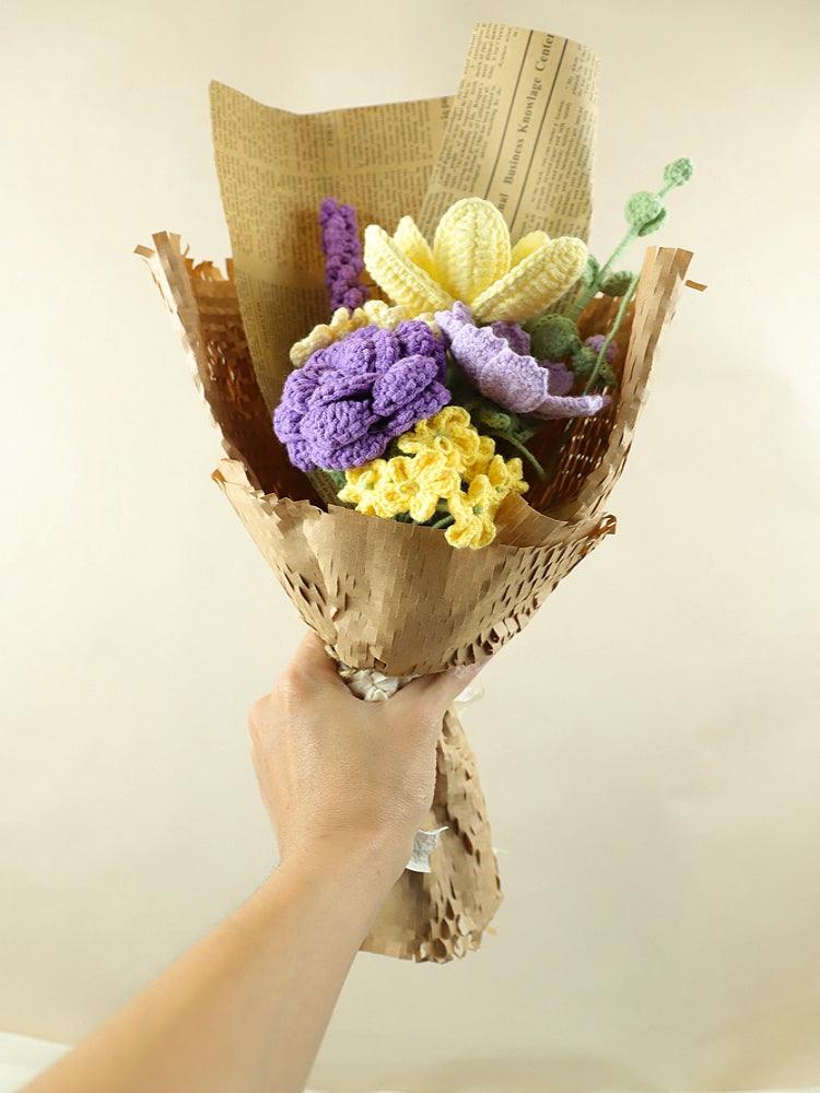 Lavender Whispers Bouquet Crochet Flowers - For Her - SecretKnit