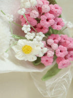 Pink Petal Hyacinth Melody Knitted Flowers - For Her - SecretKnit