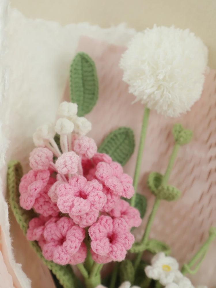 Pink Tenderness Crochet Flowers - Birthday - SecretKnit