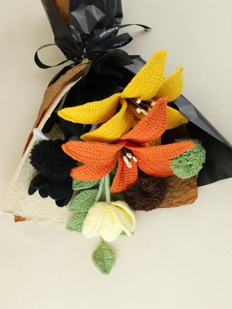 Pumpkin Patch Delight Flower Bouquet - - SecretKnit