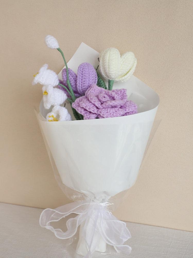 Pure Love Bouquet Knitted Flowers - Birthday - SecretKnit