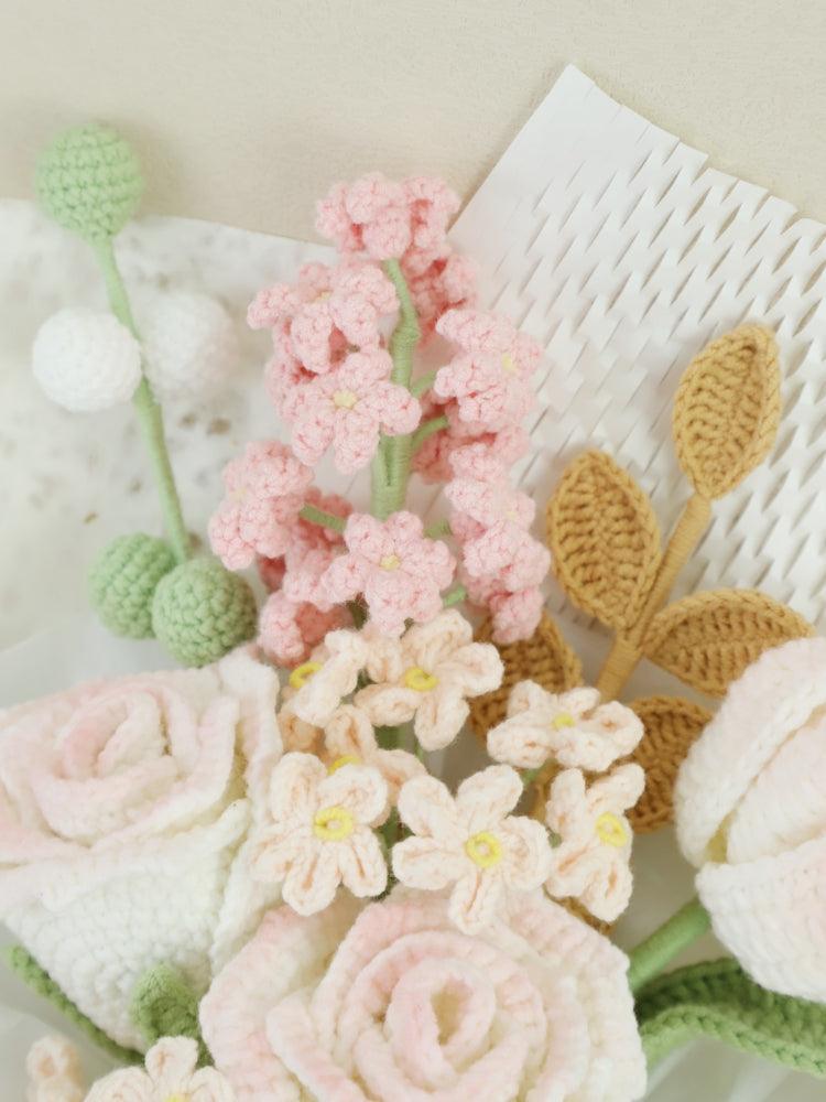 Quicksand Cream Knitted Bouquet - - SecretKnit