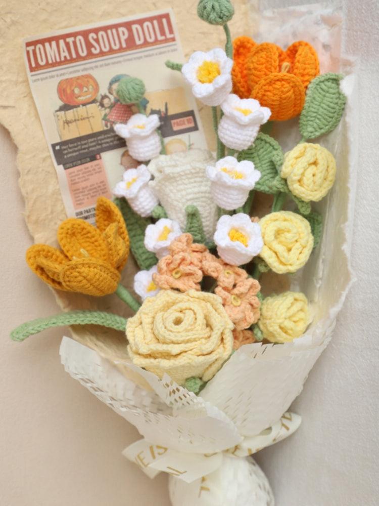 Sunshine Blossoms Bouquet Crochet Flowers - Gradution - SecretKnit