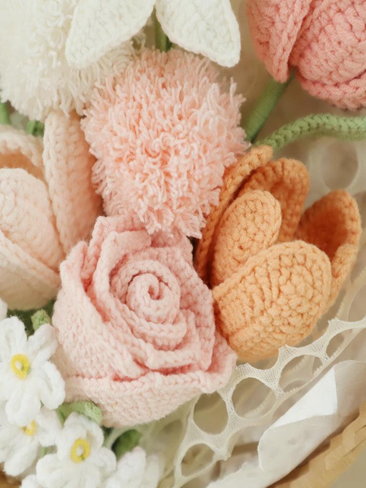 Sweet & Pretty Bouquet Knitted Flowers - Birthday - SecretKnit