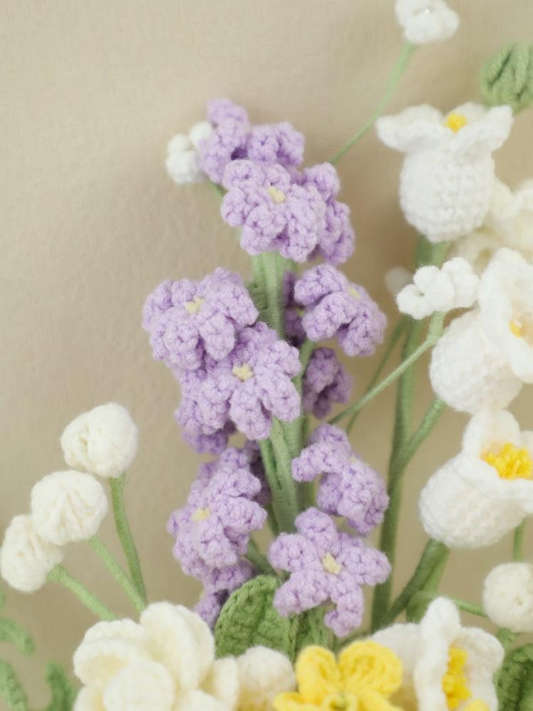 Time Traveler Bouquet Knitted Flowers - Birthday - SecretKnit