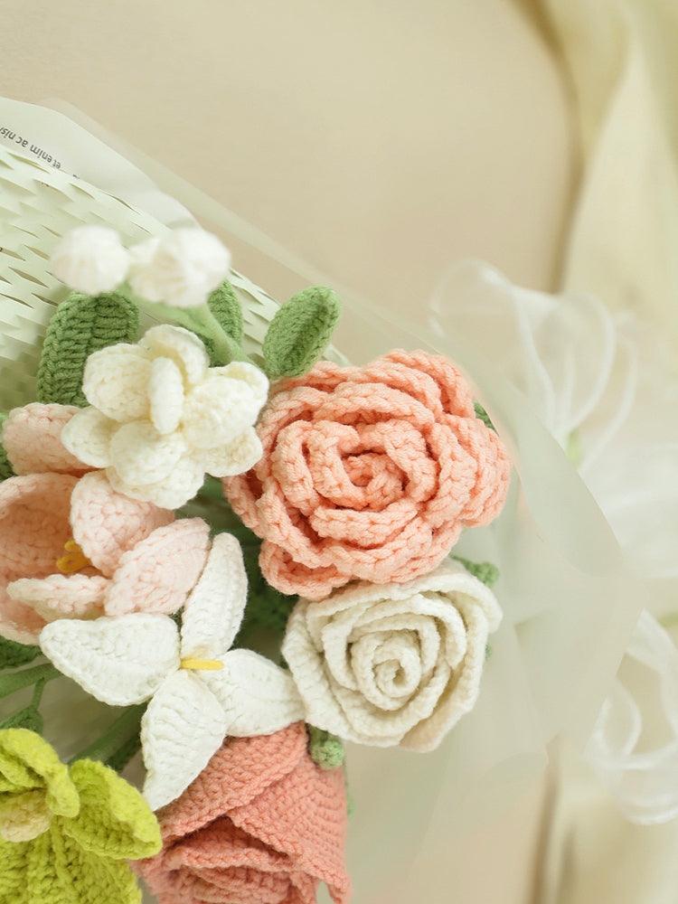 Vibrant Spring Awakening Bouquet Crochet Flowers - Anniversary - SecretKnit