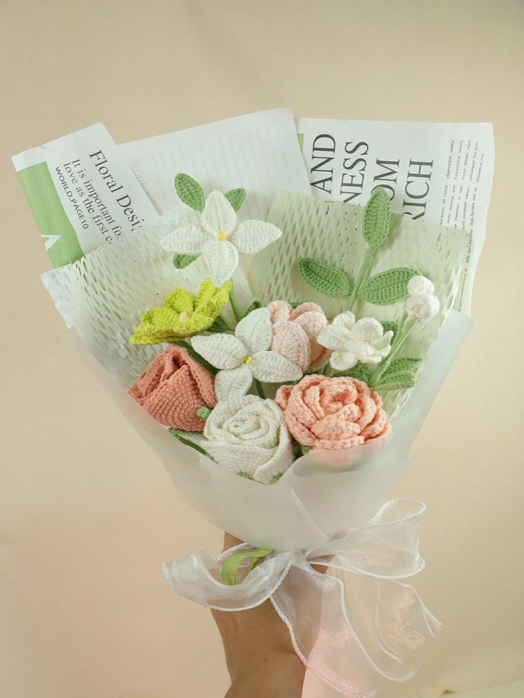 Vibrant Spring Awakening Bouquet Crochet Flowers - Anniversary - SecretKnit