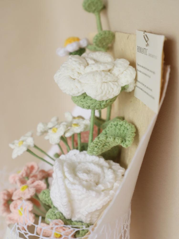 Whispers of Pink and White Bouquet - - SecretKnit