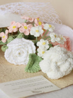 Whispers of Pink and White Bouquet - - SecretKnit